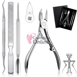 Cleste metalic pentru pedichiura cu instrumente CMC20 + Cutie 